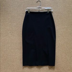 The Row Black Knit Pencil Skirt Size S